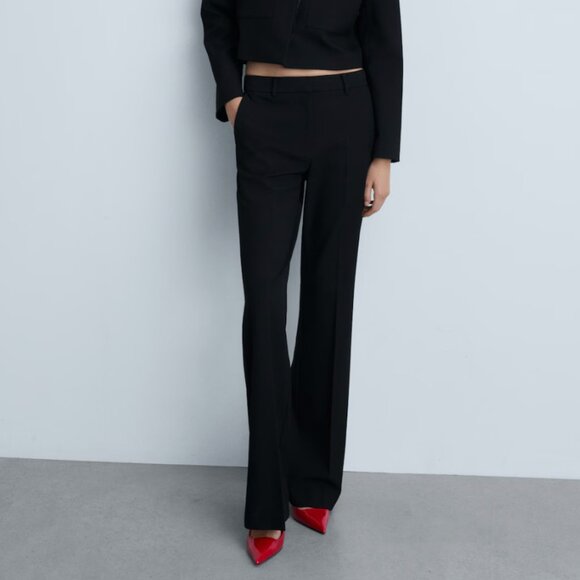 NWOT MANGO Flared Trousers - Picture 1 of 3